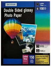 150 Sheets Glossy Inkjet Photo Paper Double Sided Brochure 140gsm / 37lbs picture