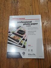 Office Depot Professional Photo Paper Matte 50 Sheets 8.5