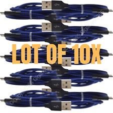10 Pack Bulk 6Ft Fast Charging Cord Lot For iPhone 13 12 11 XS 8 7 Charger Cable picture