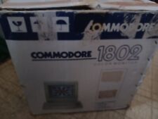 Commodore 64 Color Monitor Model 1802 w/ Original box & access - works Great picture