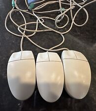 Lot Of 3 Vintage IBM Logitech M-S34 Two-Button PS/2 Wired Ball Mouse -All Tested picture