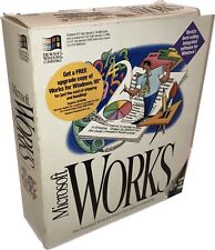 RARE Microsoft Works 3.0 For MS-DOS and Windows 3.1 Vintage 3.5” Disks NOS picture
