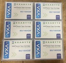 Exabyte VXA-2 Packet Tape Cartridge 80 / 160GB X23 SET OF SIX NEW OL D STOCK picture