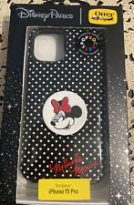Disney Parks OTTERBOX PopSockets Popgrip Minnie Mouse Polka iPhone 11 Pro Cover picture