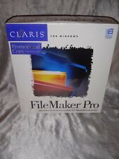 VINTAGE 1992 CLARIS FOR WINDOWS FILE MAKER PRO USA PROMO COPY ONLY SEALED BOX picture