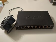 D-Link 8 Port Gigabit Unmanaged Metal Desktop Switch DGS-108 w/ Power Cable picture