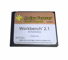 New Workbench System 2.1 on 4GB CF Card for Amiga 500 600 1200 Hard Drive #623 picture