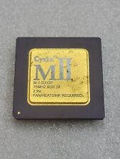 Gold Vintage Cyrix MII M II 300GP 75 MHZ Bus 3X 2.9V CPU, Rare, Gold Top picture