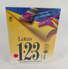 NEW SEALED - Lotus 123 Release 4 Vintage Spreadsheet Software 3.5