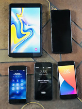 Lot 5 Samsung Galaxy Tab A8, iPhone 8, iPhone 7, Samsung Galaxy A21 Black Gray picture