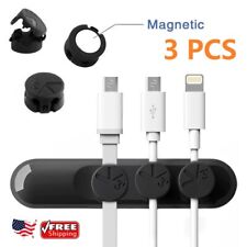 3PCS Magnetic Cable Stand Easily Hide Mobile Phone USB Charging Cable Organizer picture