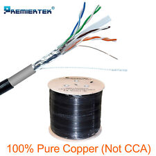 Pure Copper FTP CAT6 1000FT Shielded Outdoor 23AWG Cable Solid Direct Burial UV  picture