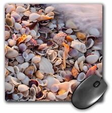 3dRose Incoming surf and seashells on Sanibel Island, Florida, USA MousePad picture