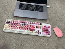 NEW colorful beautiful wireless keyboard and  mouse bundles picture
