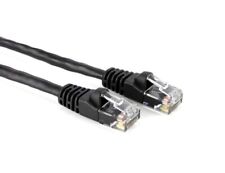 10 PACK LOT 50FT CAT6 Ethernet Patch Cable Black RJ45 550Mhz UTP 15M picture