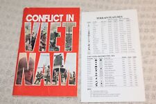 Conflict in Vietnam Manual for PC Tandy Apple II C64 *NO GAME* READ picture