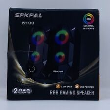 SPKPAL Computer Speakers RGB Gaming Speakers picture