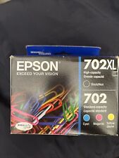 Epson 702XL / 702 Ink Set T702XL-BCS T702XL120 & T702520 Exp 07/2025 Retail Box picture