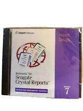 Rare Vintage new 1998 Seagate Crystal Reports v7 Interactive Training CD picture