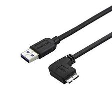 StarTech.com 0.5m 20in Slim Micro USB 3.0 Cable M/M - Right-Angle Micro-USB - US picture