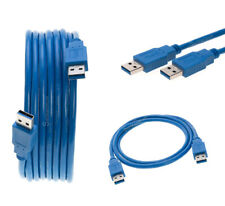 USB 3.0 Cable Blue Type A Male to A Male High-Speed Data Transfer Charger Cord picture