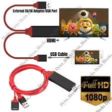 USB HDMI Cable 1080P Phone to Digital TV HDTV AV Adapter For iPhone iPad Android picture