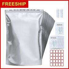 15 Pack 5 Gallon Mylar Bags with Oxygen Absorbers - 10.5 Mil Mylar Bags for Food picture