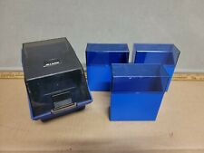 ALLSOP Blue Purple 3.5 Floppy Disk Plastic Storage Organizer + 3 extra holders picture
