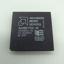 AMD 486 DX-40 MHZ CPU A80486DX-40 Very Rare Vintage Processor AM486  picture