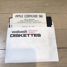 1989 Introductory Disk Mensa Apple Computer Special Interest Group 5.25