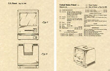 APPLE MACINTOSH US PATENT Art Print READY TO FRAME Steve Jobs TWIGGY Computer picture