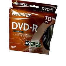 Memorex 10 Pack DVD-R 16x 4.7 GB 120 Minute Recordable Disks New picture