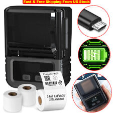 Phomemo M120 Label Maker Machine Barcode Label Black Printer Portable Maker Lot picture