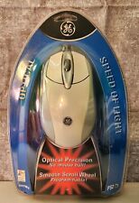 Brand New GE Optical Computer Mouse 97986 White Wired USB Ergonomic Scroll FS picture