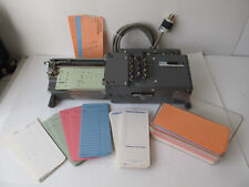 IBM 10 Card Punch Machine Electric Tabletop Key Punch w/Lot of Cards ***** picture