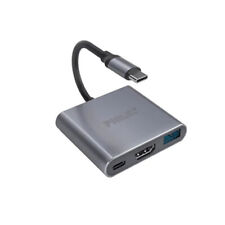 Philex 3-in-1 PC USB-C Male To USB-C/HDMI Female Hub w/USB 3.0 Adapter/Dongle picture