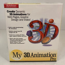 My 3D Animation Pro MySoftware Elibrium Vintage Software Sealed For Windows 98 picture