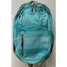 L.L.Bean Comfort Carry Laptop Backpack Green Ombré Stripe 18”x15”x6.5” picture