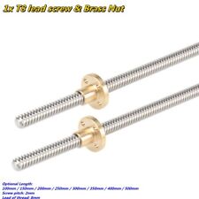 1pc 8mm T8 Lead Screw 2mm Pitch Stepping Motor 100mm-500mm Shaft 3D Printer picture