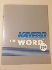 Vintage 1982 KAYPRO The WORD PLUS Software Manual (NO DISK) picture