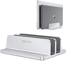OMOTON [Updated Dock Version Vertical Laptop Stand, Double Desktop Stand Holder  picture