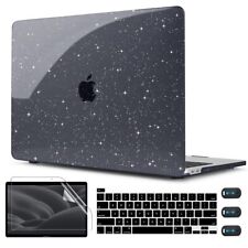 Crystal Black Glitter Bling Star Case for MacBook Pro 13 Inch 2023-2020 Relea... picture