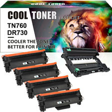 TN760 Toner Cartridge TN730/DR730 for Brother MFC-L2710DW DCP-L2550DW 2350DW LOT picture
