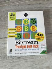 Vintage 1992 Windows Bitstream True Type Font Pack for 3.1 Software | NOS Sealed picture