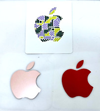 Genuine Apple Logo Stickers -Rose Gold Rare  Lot of 3 -  picture