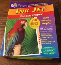 Royal Brites Ink Jet High Gloss Photo Paper 8.5x11 Glossy Picture 200 Sheet Pack picture