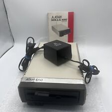 Vtg Atari 1050 Floppy Disk Drive w/ Power Supply Powers On READ *For Parts Only picture