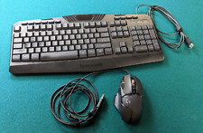Logitech G502 HERO Wired Gaming Mouse and Red Dragon S101-3 Wired Keyboard AS-IS picture