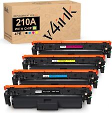 v4ink 210A Compatible Toner 4-Pack w/ Chip - High Yield & Quality - NEW picture