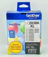 Genuine Brother LC203BK XL Ink Cartridge Black NEW 04/2024 picture